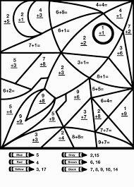 Fun Math Coloring Worksheets 4th Grade In 2020 Math Coloring Worksheets Math Coloring Color Worksheets