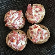 Champignons Farcis Au Carre Frais Et Bacon Pour L Apero Rachel Cuisine Champignons Farcis Rachel Cuisine Cuisine