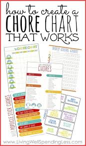 Create A Chore Chart That Works Chores For Kids Chore