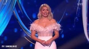 The presenter, 40, took some time outdoors to recharge her batteries on. Holly Willoughby S Dancing On Ice Dress Ruffles Feathers As She Wears Bridal Gown For Live Show Chronicle Live