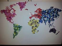 Button Art World Map Button Art Art World Picture Collection