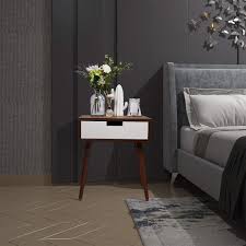 Amazon Com Nightstand End Table With Drawers Storage Frylr Bedside Table Latest W Table Decor Living Room Living Room Furniture Arrangement Living Room Table