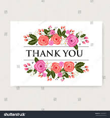 Get & approve the sample(s) get to see physical samples and decide on final order or feel free to order more samples. Floral Thank You Card With Beautiful Realistic Royalty Free Stock Vector 176370527 Avopix Com