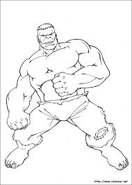 Coloriage Avengers Hulk Simple Dessin Gratuit A Imprimer