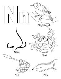 Nose coloring pages for kids online. Letter N Coloring Pages Coloring Home