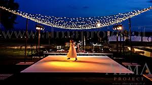Alma Project Villa Di Maiano Dancefloor White Fairy Lights Amber Light Dance Floor Wedding Outdoor Dance Floors Light Blue Blouse
