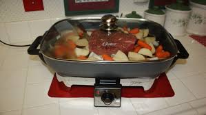 Making A Pot Roast In An Electric Skillet Electric Skillet Recipes Easy Skillet Meals Skillet Meals
