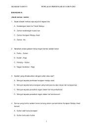 Mengetahui dan memahami kedudukan kerajaan melayu. Soalan Sejarah Tahun 5 Melaka Lingua Franca
