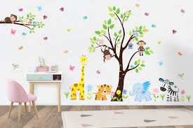 Wall Decals Nursery Safari Animal Stickers Jungle Animal Decals Nurserydecals4you