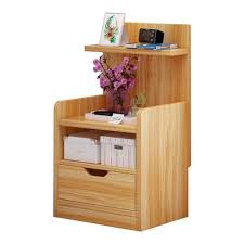 Bedside Cabinet Wood Organizer Storage Shelf Nightstand End Table For Bedroom Wooden Color Homedecor Mesitas De Noche Decoracion De Muebles Muebles En Crudo