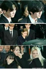 It was reported that 500 fans queued to mourn at the funeral hall, which was filled with flowers and photographs of the late singer. Jonghyun S Last Day Of Funeral R I P Kim Jonghyun You Ve Worked Hard Jonghyun Shinee Pop Group