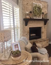 Stone Fireplace Mantle Living Room Decor Farmhouse Style Modern Farmhouse Living Room Decor Fireplace Farmhouse Fireplace Decor Living Room With Fireplace