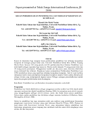 Selain mengulang kaji pelajaran dan menyiapkan tugasan, anda juga perlu menguruskan wang agar sebagai pelajar, ada masanya akan berhadapan dengan kejadian yang tidak dijangka dan ianya memerlukan perbelanjaan yang banyak. Pdf Kesan Perkhemahan Pendidikan Luar Terhadap Kesepaduan Kumpulan Mazuki Mohd Yasim And Md Amin Md Taff Academia Edu