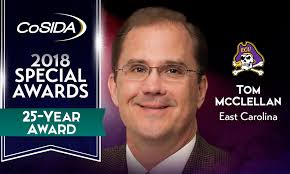 Special Awards Salute: Tom McClellan (East Carolina University), 25-Year  Award
