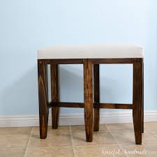 upholstered barstool benches diy