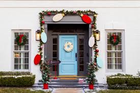 Outdoor Christmas Door Decorations Diy Wood Lights Christmas Garland