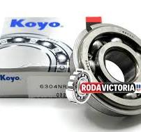 KOYO 6304 NR C3 Deep Groove Ball Bearing, Open, No Seals + Snap Ring  20x52x15 mm.