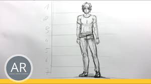 Zeichnen lernen - Aufbau einer männlichen Figur - Akademie Ruhr Tutorial.  Figürliches Zeichnen - YouTube