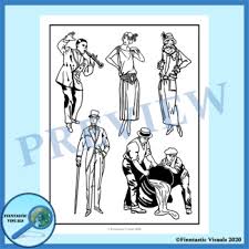 Right click on your desired printer from the displayed list of printers and select printer properties. 1920s Coloring Pages The Roaring Twenties By Finntastic Visuals Tpt