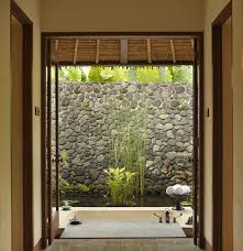 Outdoor Bathroom In Pool Villa Alila Ubud Bali Bali Architecture Outdoor Bathrooms Ubud