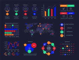 Control Panel Infographic Charts Analysis Technology Hud