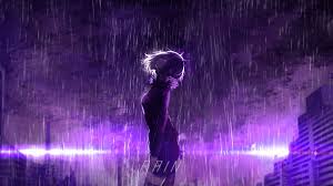 After haruka nanase and makoto tachibana graduated, he became the new captain of the. Purple Rain Hd Anime 4k Wallpapers Images Backgrounds Photos And Pictures