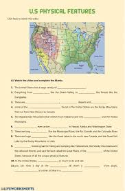 United States Of America Usa Interactive And Downloadable Worksheet You Can Do The Exercises Online Or D In 2020 Physical Features Physics Social Studies Worksheets