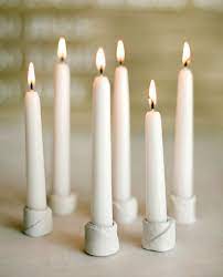 Easy To Make Candleholders Once Wed Clay Candle Holders Diy Candle Holders Clay Candle