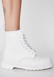 They've been worn by everyone from kanye west and cardi b to the dalai lama and even pope john paul ii, when the vatican placed an. Dr Martens White 1460 Mono Boots Dolls Kill