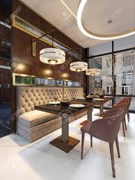 Many people confuse classic modernist interior with modern style (contemporary). The Modern Conceptual Interior Design Of The Restaurant Is In Stock Photo Picture And Royalty Free Image Image 113934549