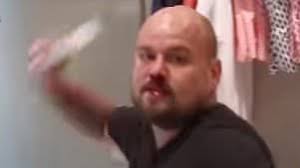 Father shopping with his two-year-old daughter attacked YouTuber after  calling him a 'paedophile' for having girlfriend 21 years his junior