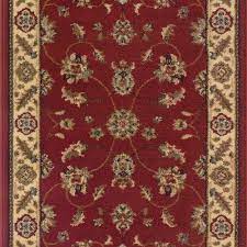 Choosing a stair runner some inspiration and lessons learned from home depot carpet width. Trafficmaster Canyon Kazmir Red 26 In X Your Choice Length Roll Runner 8033rdrn The Home Depot
