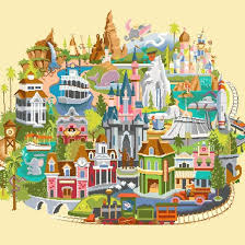 Check spelling or type a new query. Counted Cross Stitch Pattern Disneyland Map Needlepoint 354x312 Stitches Ch1250 Charlotte Cross