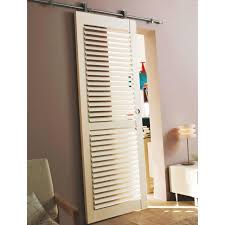 Porte Coulissante Seule A Lames Orientables Solana Porte Coulissante Deco Appartement Deco Porte