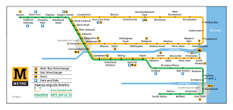 Metro Map Newcastle Gateshead And Tyne And Wear Newcastlegateshead