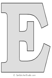 Free printable large letter stencils. Pin On Letters