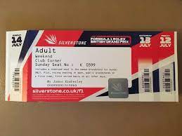 Tickets on sale today, secure your seats now, international tickets 2021 Formula 1 2019 Tickets Silverstone