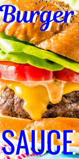 Burger Sauce Is An Easy And Delicious Condiment Recipe Made With Mayo Ketchup Mustard Relish And Condiment Recipes Burger Sauce Easy Healthy Lunch Recipes