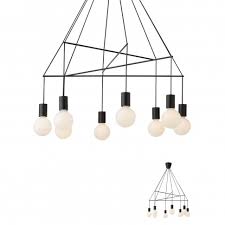 Dedeman Lustra Mikado 01 1565 8 X E27 Neagra Dedicat Planurilor Tale Ceiling Lights Chandelier Home Decor