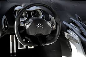 Paris Motor Show Citron C Mtisse Concept Car Interior Sketch Citroen Concept Steering Wheel
