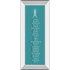 The international phonetic alphabet (ipa)note 1 is an alphabetic system of phonetic notation based primarily on the latin alphabet. 18 In X 42 In Phonetic Alphabet Il By The Vintage Collection Mirror Framed Print Wall Art Overstock 28128286