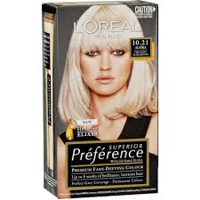 And it hasn't even been a week yet! L Oreal Superior Preference Permanent Hair Colour Light Pearl Blond 10 21 Clicks