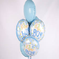 Our baby bouquets make an excellent gift for a new baby and his mum, as a gift for a baby shower, a present for the mum to be or a great maternity leave present. Baby Boy Balloon Bouquet