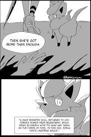 I drew a comic about Lappland and Zorua! : rarknights
