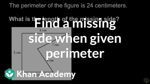 Distance of each vertex from the origin is $\sqrt{3^2+4^2}=5$. Finding Missing Side Length When Given Perimeter Video Khan Academy