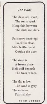January By John Updike Winter Words Winter Poems Love Nature Quotes