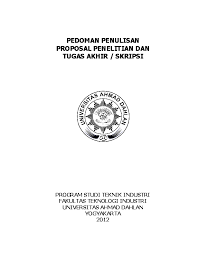Maybe you would like to learn more about one of these? Pdf Pedoman Penulisan Proposal Penelitian Dan Tugas Akhir Skripsi Program Studi Teknik Industri Fakultas Teknologi Industri Universitas Ahmad Dahlan Yogyakarta 2012 Andi Akbar Ubuntu Academia Edu