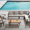 The addition of a patio table or a picnic bench can elevate your backyard to a warm and inviting area perfect for hosting all your outdoor gatherings. 1