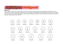 44 Prototypal Ring Measurement Chart India