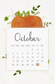 Printable October 2018 Calendar With Pumpkin Iphone Wallpaper October October Calendar Wallpaper Calendar Wallpaper